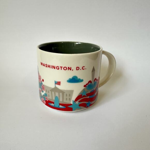 STARBUCKS 2017 Washington D.C. Coffee Mug 14 fl oz You Are Here Collection NWOB - Picture 2 of 7